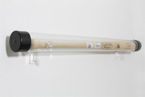 HORIZONTAL WALL MOUNT TUBE BRACKET for BASEBALL / SOFTBALL BAT TUBES