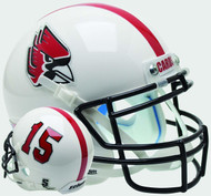 Louisville Cardinals The Ville Alternate Schutt Mini Authentic Football  Helmet