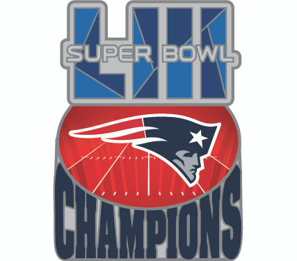 NEW ENGLAND PATRIOTS SUPER BOWL 53 CHAMPIONS 4" ROUND MAGNET