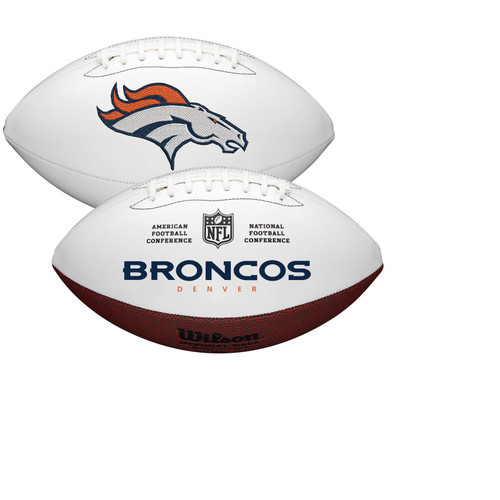 Denver Broncos Full Size Official NFL Autograph Signature Series