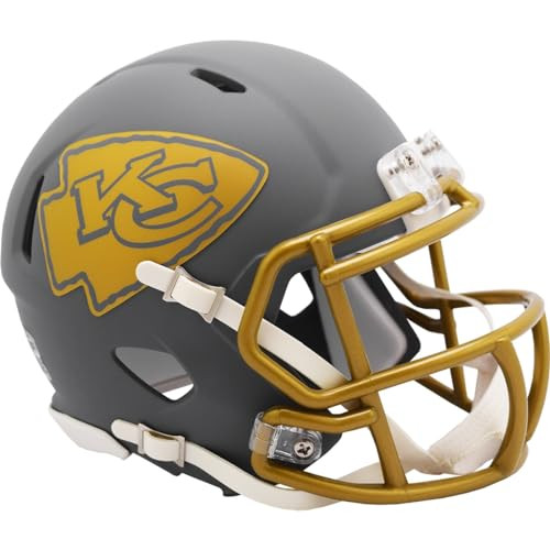 chiefs mini football helmet Kansas City Chiefs NFL Mini Speed Football Helmet Slate