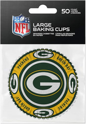 Green Bay Packers NFL Baking Cups for CupCakes - 50 Pack - Cupcake Holders Liners