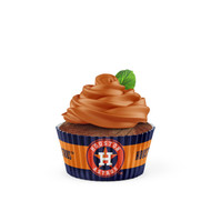 Houston Astros MLB Baking Cups for CupCakes - 50 Pack - Cupcake Holders Liners