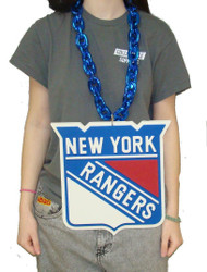 New York Rangers NHL BIG LOGO 3D Fan Chain Foam Necklace