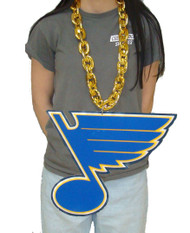 St.Louis Blues NHL BIG LOGO 3D Fan Chain Foam Necklace