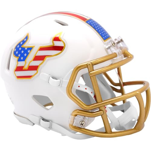 bulls football helmet South Florida Bull Stars and Stripes Mini Speed