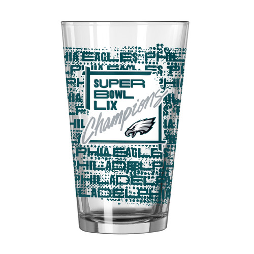 Philadelphia Eagles Super Bowl LIX 59 Champions Official 16 oz. Roster ...