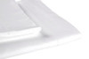 Sleep & Beyond 100% Organic Cotton Sheet Set White Folded