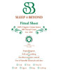 Sleep & Beyond 100% Organic Cotton Fitted Sheet Only Packaging Label