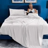 Bedgear Hyper-Wool Technology Performance Wool Sheet Set, Made Bed, Bright White