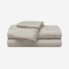 Bedgear Hyper-Wool Technology Performance Wool Sheet Set, Folded, Stacked, Medium Beige