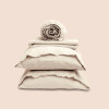 Dr. Weil Garment Washed Percale Bed Sheet Set by PureCare - Ecru Color Stacked