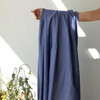 DreamFit® DreamCool™ 100% Pima Cotton Upper Flex Split Top/Head Luxury Sheet Set Blue Hand Present