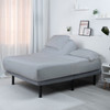 bedgear®  Hyper-Cotton™ Performance® Sheet Set Packaging, Adjustable Bed, Split Head Mattress, Light Grey
