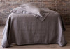 DreamFit Chill Innovations DreamChill Enhanced Bamboo Quilted Gray Bed Sheets Scrunched