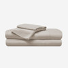 Bedgear®  Hyper-Linen™ Heat Deflecting Bamboo  Linen Sheet Set, Folded & Stacked, Medium Beige Color