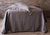 DreamFit Chill Innovations DreamChill Enhanced Bamboo Quilted Gray Bed Sheets Scrunched