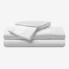 Bedgear® Dri-Tec™ Performance Moisture Wicking Sheet Set, Stacked, Bright White Color, upper flex, split head, split top bed sheets