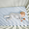 Bedgear Hyper-Wool Technology Performance Wool Crib Sheet, Baby Sleeping, Baby Blue