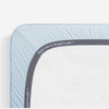 Bedgear Hyper-Wool Technology Performance Wool Crib Sheet, Fitted Sheet, Powerband On Mattress, Baby Blue