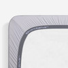 Bedgear Hyper-Wool Technology Performance Wool Crib Sheet, Fitted Sheet, Powerband On Mattress, Light Grey