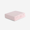 Crib Size - Bedgear Hyper-Linen Bamboo Blend Fitted Sheet Pair, Baby Pink Color