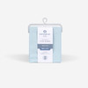 Crib Size - Bedgear Hyper-Linen Bamboo Blend Fitted Sheet Outer Packaging, Baby Blue Color
