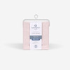 Crib Size - Bedgear Hyper-Linen Bamboo Blend Fitted Sheet Outer Packaging, Pink Color