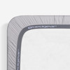 Crib Size - Bedgear Hyper-Linen Bamboo Blend Fitted Sheet, Powerband Underneath, Grey Color