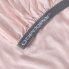 Crib Size - Bedgear Hyper-Linen Bamboo Blend Fitted Sheet, Powerband, Pink Color
