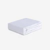 Crib Size - Bedgear Hyper-Linen Bamboo Blend Fitted Sheet Pair, Baby White Color