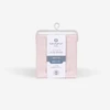 Crib Size - Bedgear Hyper-Linen Bamboo Blend Fitted Sheet Outer Packaging, Pink Color
