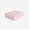 Crib Size - Bedgear Hyper-Linen Bamboo Blend Fitted Sheet Pair, Baby Pink Color