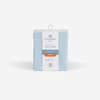 Crib Fitted Sheet Pair - Bedgear Dri-Tec - Moisture Wicking Fitted Sheets by Dri-Tec Technology, Outer Packaging, Baby Blue Color