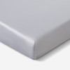 Crib Fitted Sheet Pair - Bedgear Dri-Tec - Moisture Wicking Fitted Sheets by Dri-Tec Technology, Mattress Corner Fitted, Light Grey Color