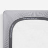 Crib Fitted Sheet Pair - Bedgear Dri-Tec - Moisture Wicking Fitted Sheets by Dri-Tec Technology, Powerband Crib Mattress Bottom, Light Grey Color