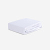 Crib Fitted Sheet Pair - Bedgear Dri-Tec - Moisture Wicking Fitted Sheets by Dri-Tec Technology, Fitted Sheet On Bed, Bright White Color
