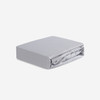 Crib Fitted Sheet Pair - Bedgear Dri-Tec - Moisture Wicking Fitted Sheets by Dri-Tec Technology, Fitted Sheet On Bed, Light Grey Color