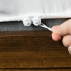 CinchFit Super Low Profile 100% Cotton 600TC Sateen Luxury Sheet Set, Up Close CinchFit Adjustable Elastic Cord