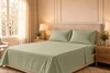 CozyFit 300TC Low Profile 9" - 12" 300TC Cotton Sateen Sheet Set - Made In The U.S.A. sage greencolor
