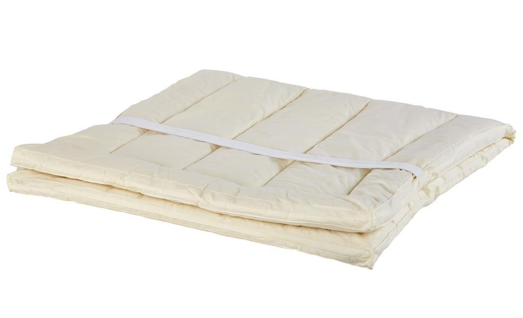 Sleep & Beyond myPad 100% Washable Wool Mattress Pad Spread Out