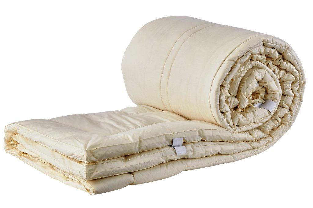Sleep & Beyond myTopper™ 100% Washable Wool Mattress Topper Rolled & Folded