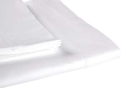 Sleep & Beyond 100% Organic Cotton Sheet Set White Folded