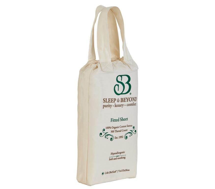 Sleep & Beyond 100% Organic Cotton Fitted Sheet Only Packaging 2