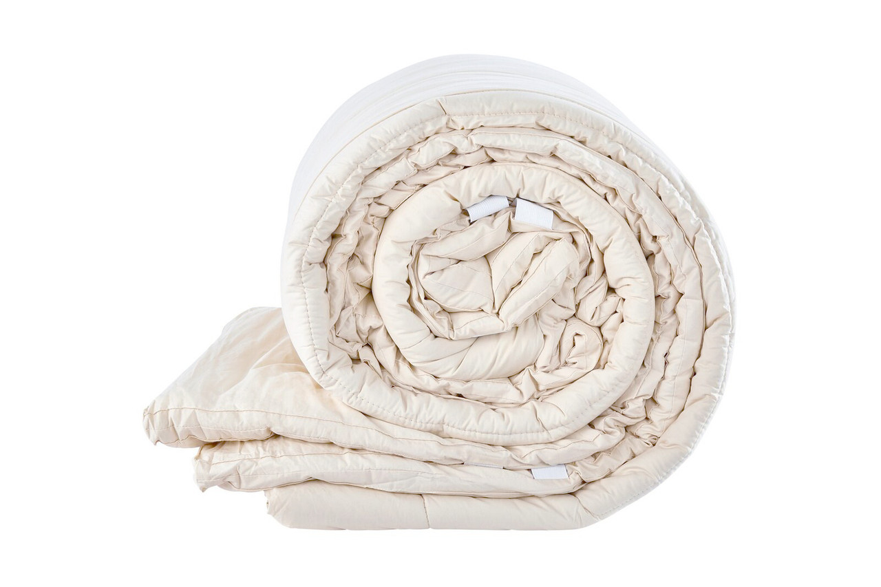 Sleep & Beyond myMerino™ Topper, Organic Merino Wool Mattress Topper Rolled Up