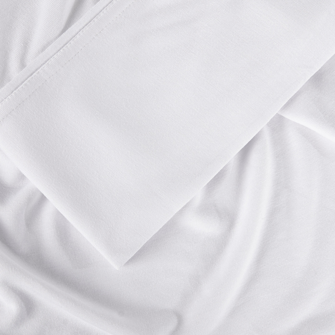 Bedgear Hyper-Wool Technology Performance Wool Sheet Set, Flat Sheet, Hem Detail, Bright White