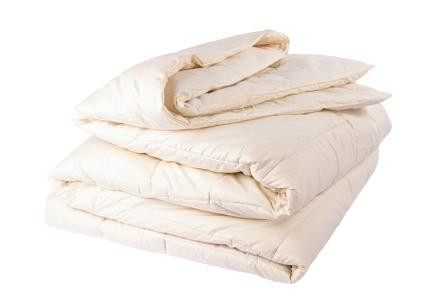Sleep & Beyond myMerino Organic Wool Comforter Light Folded And Stacked