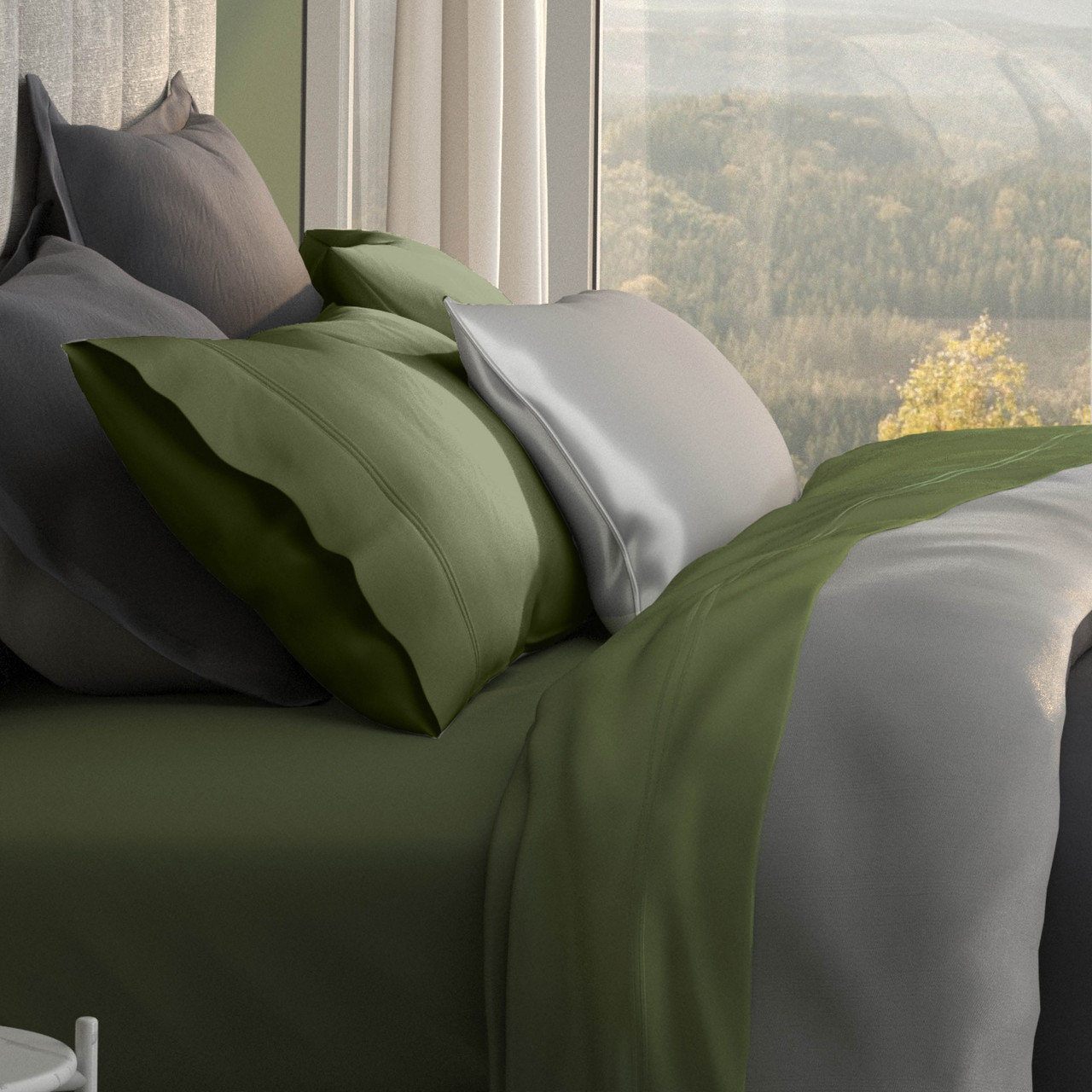 Soft Touch TENCEL™ Modal® Bed Sheets by PureCare™ Moss Bed