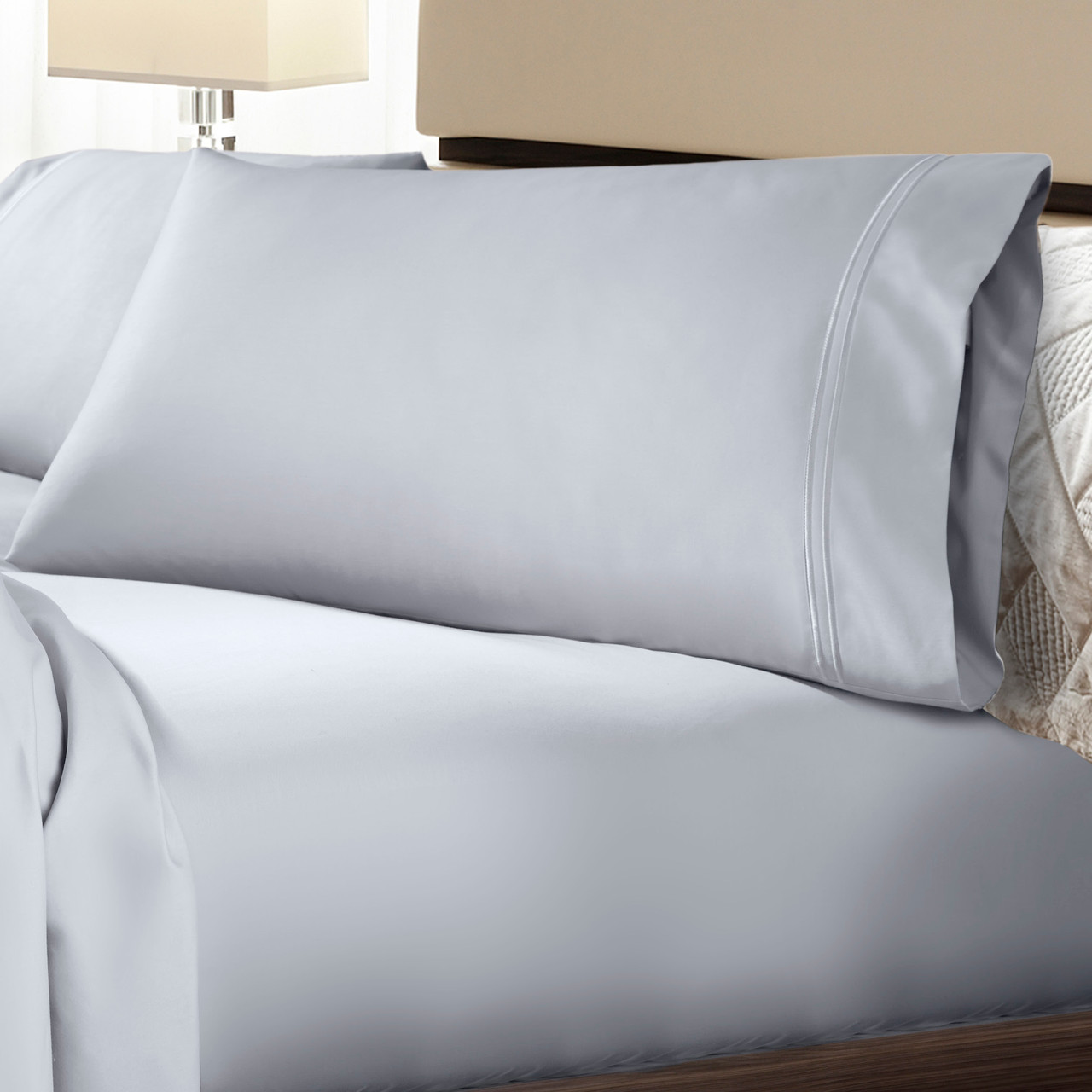 Soft Touch TENCEL™ Modal® Bed Sheets by PureCare™ Light Blue Bed