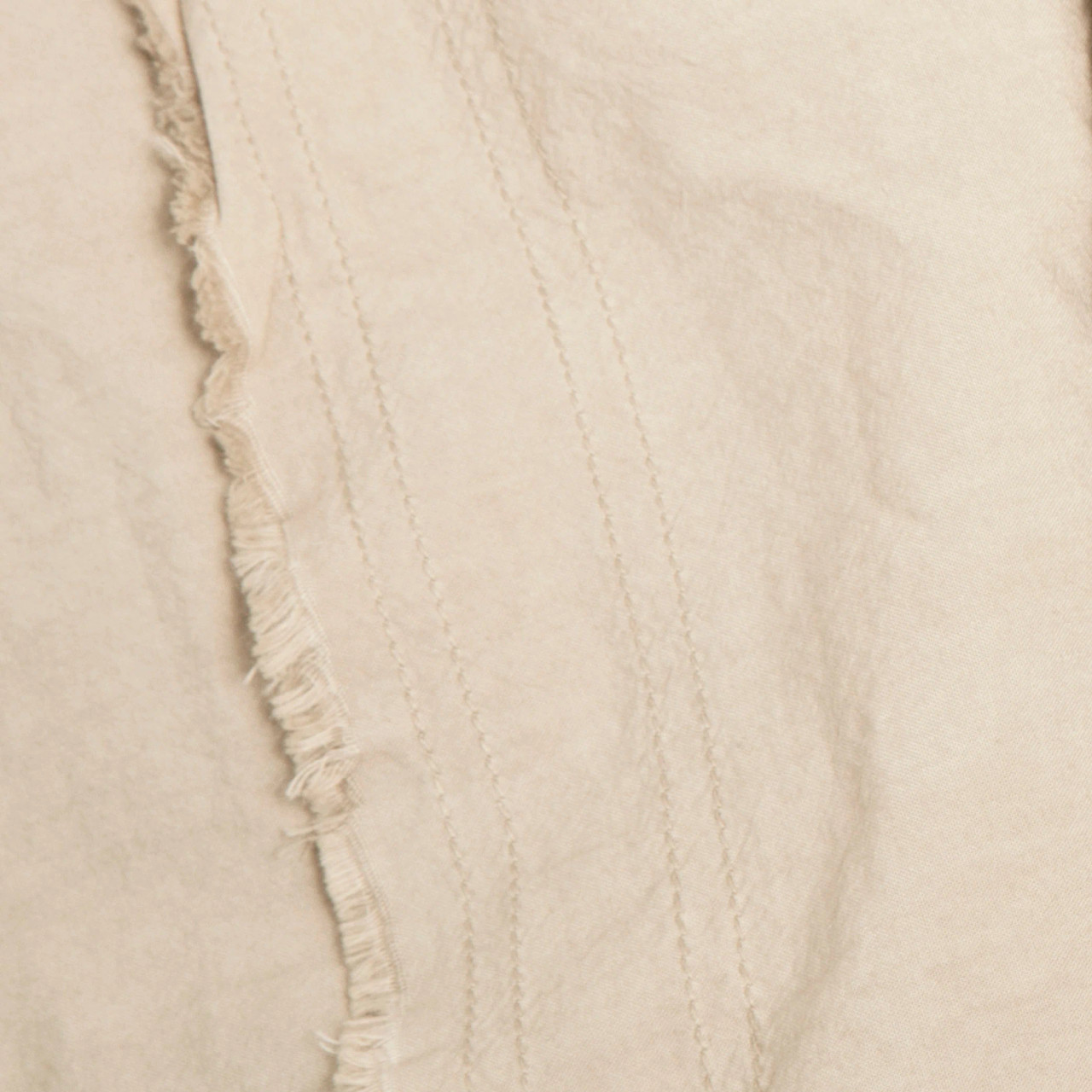Dr. Weil Garment Washed Percale Bed Sheet Set by PureCare - Ecru Color Closeup